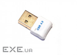 Bluetooth v4.0 USB, CSR8510 білий RTL (B00261)