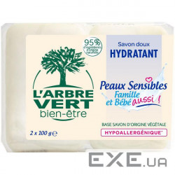 Тверде мило L''Arbre Vert для чутливої шкіри 2 х 100 г (3450601029035)