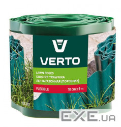Стрічка газонна Verto, бордюрна, 10см x 9м, зелена (15G510) (15G510)