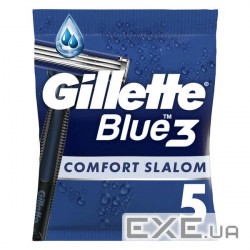 Бритва Gillette Blue 3 Comfort Slalom 5 шт . (8006540808689)