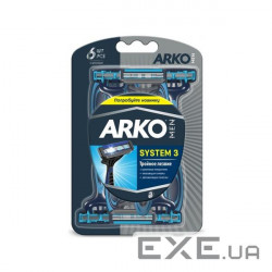 Бритва ARKO T3 System потрійне лезо 6 шт . (8690506422417)