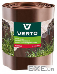 Стрічка газонна Verto, бордюрна, 15см x 9м, коричнева (15G514) (15G514)
